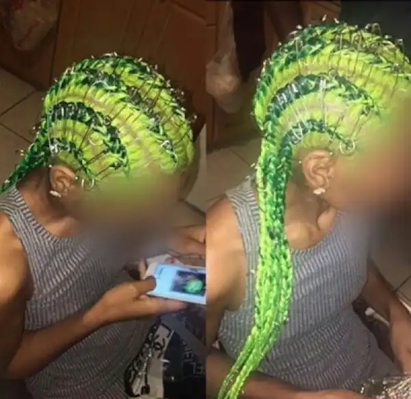 Spirogyra? See the hairstyle that has been making rounds on the net (Photo)